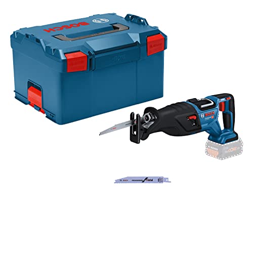 Bosch Professional 18V System GSA 18V-28 - Sierra sable a batería (0 - 2900 cpm, profundidad de corte 230 mm, sin batería, en L-BOXX)