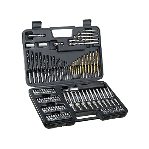 DEWALT DT0109-QZ - Juego 109 Pzs para Atornillar y Taladrar; 13 X Brocas para Madera,13 X Brocas para metal,5 X Brocas Mampostería, Atornillador,13 Puntas PH,14x Puntas PZ,12x Puntas planas,6x Torx