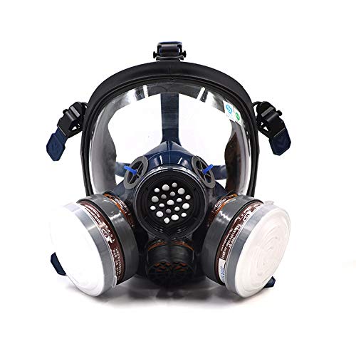 Máscara respiratoria integral ST-S100-3 para gases con doble filtro de aire para protección ocular, frente a polvo, gases químicos y vapores orgánicos