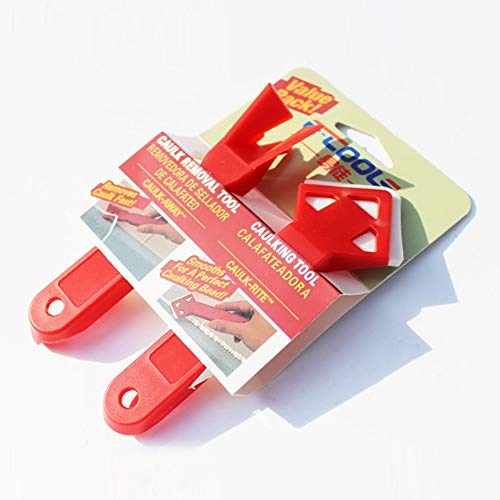 Gaocunh - Juego de herramientas de calafateo de 2 piezas, kit para alisar sellados y eliminar juntas de silicona, herramienta de acabado de lechada, raspador/eliminador de calafateo
