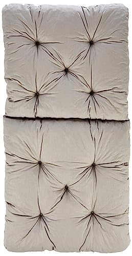 Ambientehome Java Exclusiv Hanko Juego de Cojines con respaldo para silla, 50% algodón, 50% poliéster, Gris, 50 x 98 x 8 cm, 2 unidades