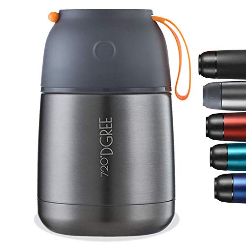 720°DGREE Recipiente térmico para Comida “wunderJar“ - 450ml, 650 ml - Frasco Acero Inoxidable - Alimentos fríos y Calientes como Comidas de Bebé, Sopas, Cocidocena y Almuerzo - Sin BPA