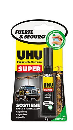 UHU Pegamento Universal SUPER Fuerte & Seguro- Transparente-7g