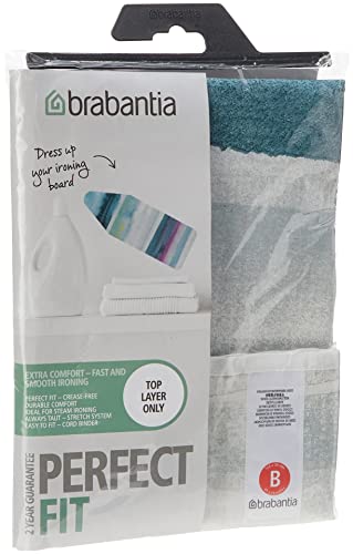 Brabantia - Funda para Tabla de Planchar B 124 x 38 cm, 2 mm de Espuma, Color Morning Breeze