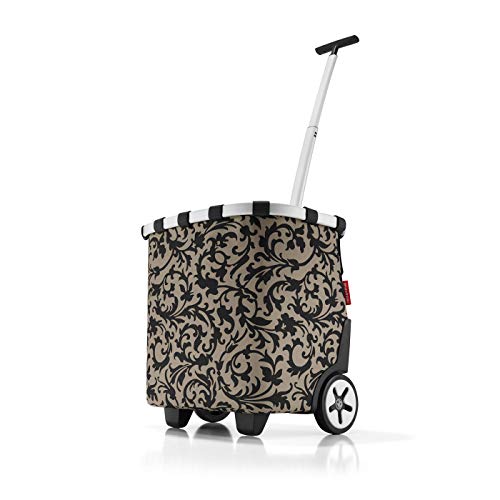 reisenthel carrycruiser - Carro de la Compra de Dos Ruedas portátil con Correa Ajustable para Hombro, Estructura Estable de Aluminio, Material Resistente al Agua, en Taupe Barroco