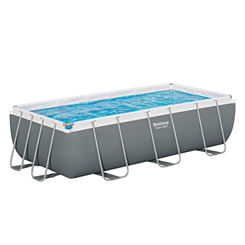 BESTWAY Piscina Desmontable Tubular Power Steel 404x201x100 cm Gris