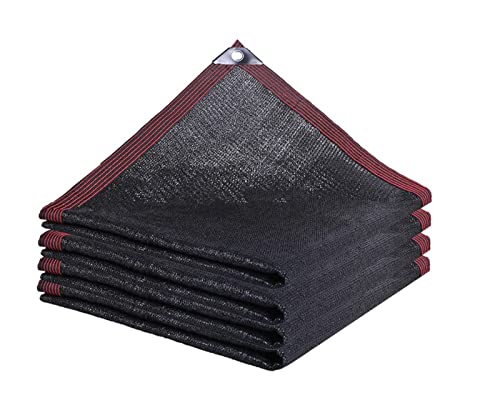 Malla Sombreadora Sun Net de 6 Pines,Solar Sombra Paño,Toldo Vela de Sombra Negra,Lona de sombrilla,Toldos para Patio,para Exteriores,Patio Trasero,Jardín,Granero,con Ojales(Color:black,Size:4x6m/13