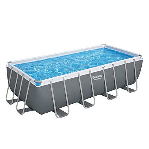 BESTWAY Piscina Desmontable Tubular Power Steel 488x244x122 cm Gris