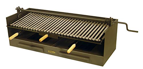 IMEX EL ZORRO 71593 - Cajón Barbacoa-Elevador-Parrilla INOX 100x40x32 cms.