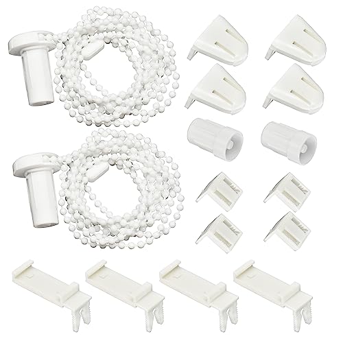 2 Kit 17mm Repuestos para Estores Soportes para Persianas Enrollables Accesorios para Persianas Enrollables Juego de Persianas Enrollables Blanco Plástico
