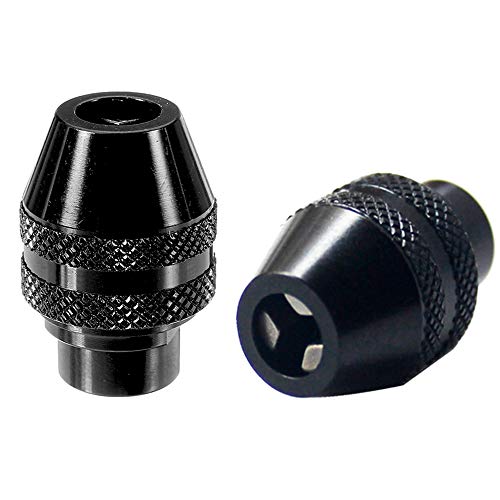 Gasea 2pcs de 4486 Portabrocas Herramientas de Pulido Eléctrico 0,4-3,2 mm, Accesorio de Reemplazo de Portabrocas sin Llave de Cambio Rápido para Herramientas Giratorias