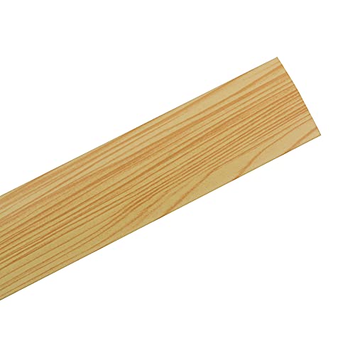 Amig tapajuntas Modelo 3 - Adhesivo - Perfil de unión para suelos - Tira de transición -Color Pino - Medidas 820 mm x 4mm x 0,5mm - Especial suelos madera, Multicolor, 82 cm
