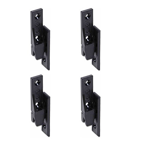 HAFELE Keku EH Herraje para Montaje Suspendido de Enganche para Colgar Rapid Placas y Marco Cuelgue de un Conector para Mueble Hasta 20 kg Marca de Alemania Plástico (4 Par)
