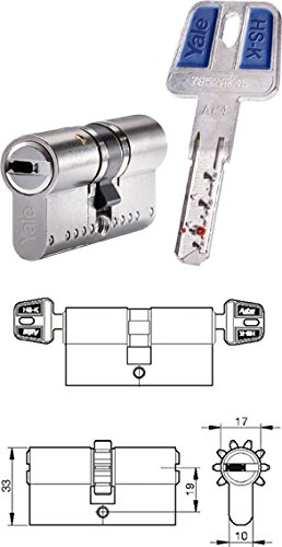 Yale-azbe hsk - Cilindro modular 40x40 laton