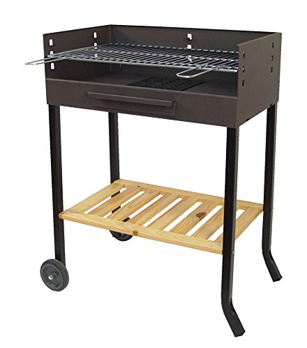 Imex El Zorro 71405 - Barbacoa con ruedas y parrilla de hierro, 88 x 68 x 40 cm