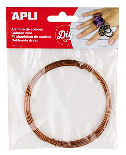 APLI 14100-Alambre de color cobre 1,5 mm x 5 m