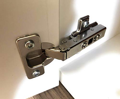 Juego de bisagras aptas para Besta, Fritids, Stuva (Ikea) con 2 bisagras y 8 tornillos