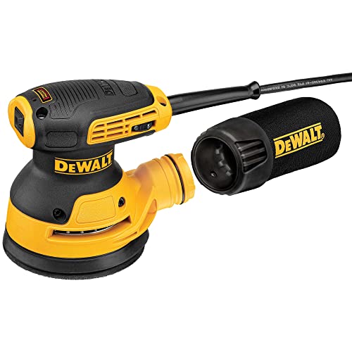 DeWalt DWE6423-QS - Lijadora Rotorbital 280W-Ø125mm-12.000 Opm Electrónica, 280 W, 230 V, Negro, Amarillo