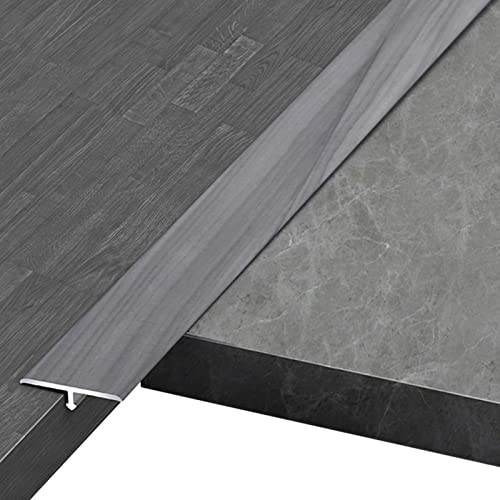 Tapajuntas Suelo Tira De Transición De Baldosa A Madera Para Pisos De Vinilo, Umbral Del Piso De La Puerta De La Moldura De T, Ajuste De La Alfombra De La Entrada, Adhesivo De Tira Divisora De Alumini