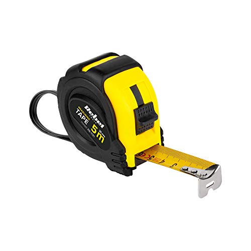 Rebel RB-1131 - Cinta métrica con sistema retráctil (5 m, 25 mm)