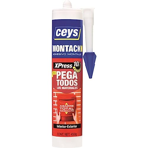 Ceys - Adhesivo de montaje - Montack a.t - Inmediato - Cartucho 450 G