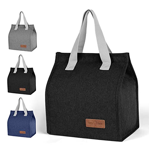 Vicloon Bolsa del Almuerzo,Bolsa con Aislamiento Térmico para Comida,Bolsa de Aislamiento Impermeable,Bolsa Térmica Porta Alimentos,Térmico Organizador del Almuerzo para Trabajo,Clase,Viajes,Salidas