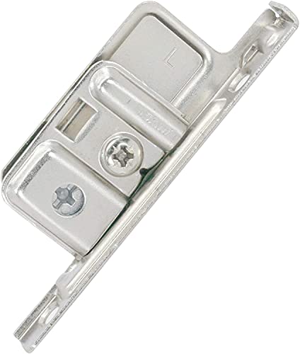Blum ZSF.1700 L METABOX Left Screw-On Drawer Standard Front Fixing Bracket, Nickel by Blum