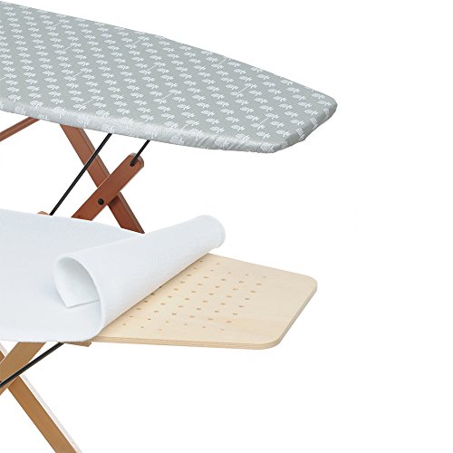 Foppapedretti Funda de Planchar y IlMollettone, Plata y Blanco