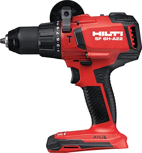 Hilti 2184333 Atornillador taladro percutor a batería SF 6H-A22 (22 V, perforación con percusión y atornillado. Peso 1.686 kg. Incluye maletín. No incluye batería)