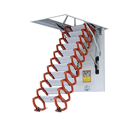 Escalera telescópica para desván, escaleras para desván montadas en la Pared, escaleras para el ático del hogar, Escalera Plegable Invisible, escaleras para desván para Interiores