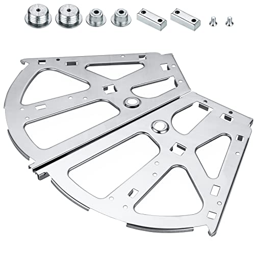 Moendergo Bisagras de gabinete de zapatos, 2 piezas, acero inoxidable, bisagras de gabinete de cajón, accesorios de repuesto para estanterías de muebles, bisagras de marco abatible (2 capas)