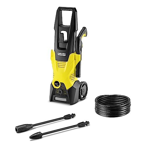 Kärcher Hidrolimpiadora de alta presión K 3, 120 bar, 1.600W, 380L/h, incluye accesorios y depósito de detergente