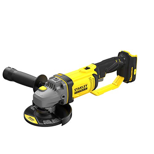 STANLEY Fatmax SFMCG400B-XJ- Mini amoladora V20 li-ion 18V, Disco de 125mm, Diseño compacto y ergonómico, No incluye cargador ni batería