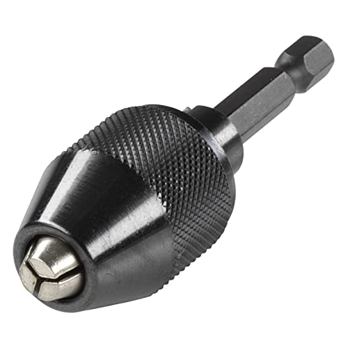 wolfcraft 2625000 portabrocas de acción rápida de 0,5-6,5mm, para atornilladores de batería con conexión hexagonal. PACK 1, 0.5-6.5mm