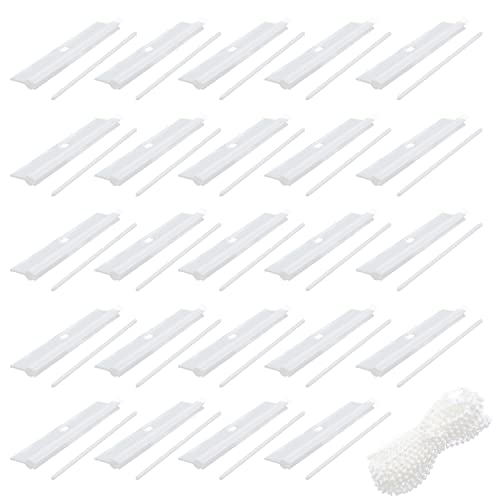 Persianas Verticales Accesorios Paquetes colgadores Superiores 24 PCS Perchas Superiores ciegas Verticales para persianas Verticales