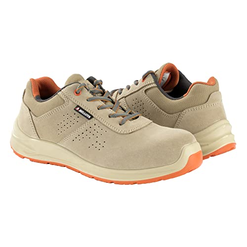 Bellota FTW0242BS1P - Zapatilla de Seguridad Flex Dust S1P de Hombre y Mujer (Talla 42) de Serraje Transpirable, Ligero y Flexible