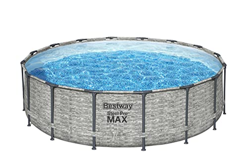BESTWAY Piscina Desmontable Tubular Steel Pro Max 488x122 cm Gris