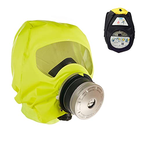 Dräger PARAT 5520 | Máscara respiratoria de Escape con Filtro CO P2 | Protección ergonómica contra Gases de Incendios, vapores y combustión | Estuche portátil