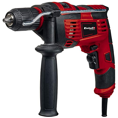 Einhell Taladro percutor TC-ID 720/1 E (perforación/taladrado percusión, portabrocas liberación rápida 13 mm, electrónica velocidad, rotación hacia derecha e izquierda, empuñadura adicional)