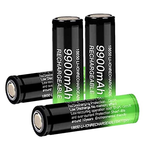 Pilas Recargables | Batería Recargable 3.7V 18650 | Bateria AA De Litio para Antorcha | 4 Celdas Duraderas para Faros Delanteros | Lámparas De Patio | Juguetes Y Otros Equipos Electrónicos
