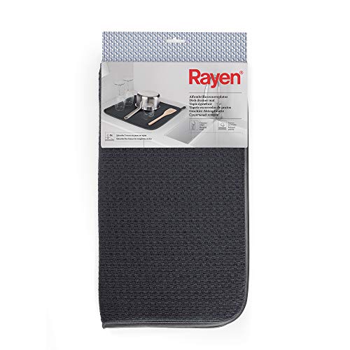 Rayen Alfombrilla escurreplatos , gris oscuro, 40x46 cm