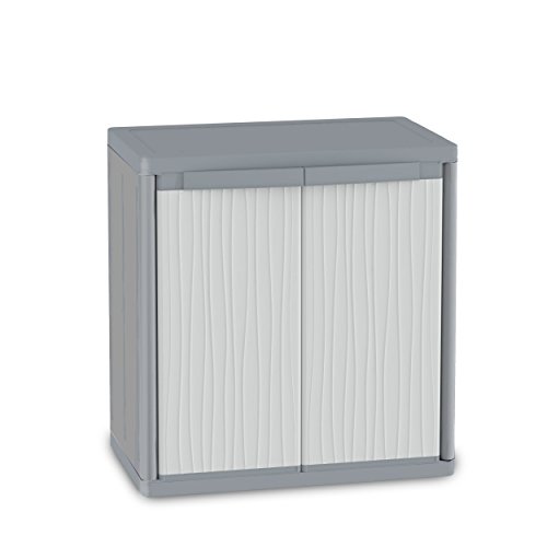 Terry, Jumbo 900 Wave, Armario Exterior 2 Puertas, 2 Estantes Internos. 89,7x53,7x94,5 cm