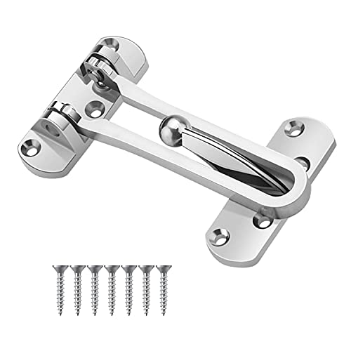 Pestillo Puerta AMONENZ Aleación de Zinc Verrou de Sécurité, Puerta Cerrojo Engrosada Plata, Adecuado para el Hogar, Hotel, Puertas y Ventanas