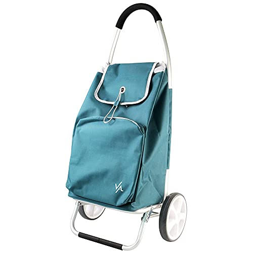 Amig - Carro de la Compra Termo Modelo 7 | 2 Ruedas | Color Verde | Capacidad 50 litros | Carga máxima 15kg