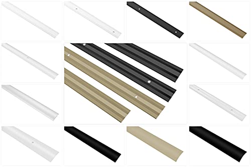 Perfiles de transición de aluminio anodizado - perfil de transición para el suelo - (0,93 metros de plata) Perfil de transición para el suelo