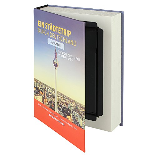HMF 80915 caja fuerte en forma de libro, caja de caudales camuflada, páginas de papel auténticas, 