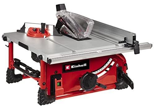 Einhell Sierra circular de mesa TE-TS 254 T (2000 W, arranque suave, mesa principal de Al, ensanchamiento de mesa, tope paralelo, tope angular, interruptor de sobrecarga, reg. de cuña separadora)