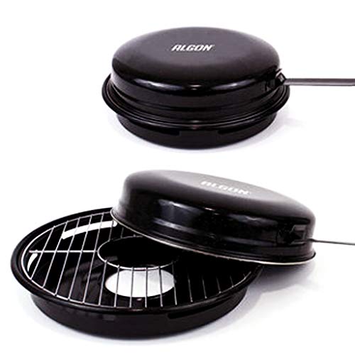 Bricoloco Churrasquera de cocina gas 30 cm | Grill Asatodo Bbq para cocina de Gas. Parrila gas limpia, no salpica
