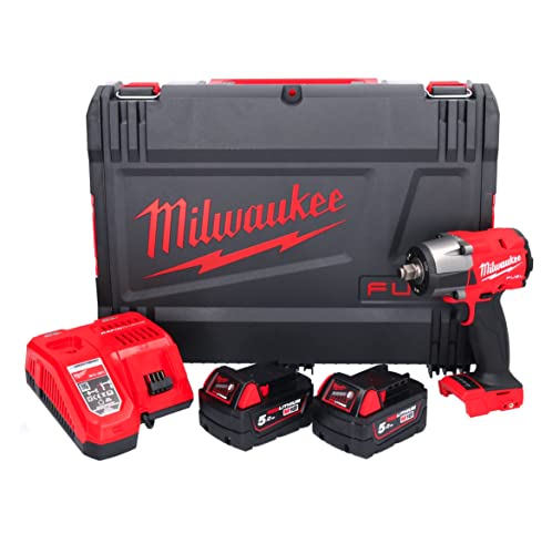 Milwaukee M18FMTIW2F12-502X Kit de llave de impacto de par medio de 1/2