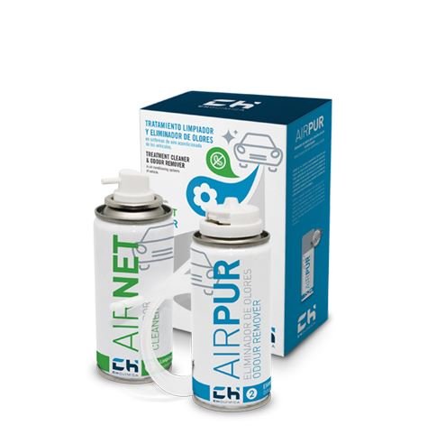 REPORSHOP - Airnet + Airpur Limpiador Eliminador Olores Aire Acondicionado Coche